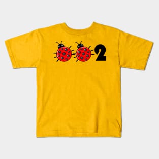 002 - pickleball ladybird edition Kids T-Shirt